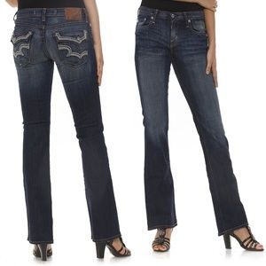 NWT Big Star Remy Warped Low Rise Zip Fly Bootcut